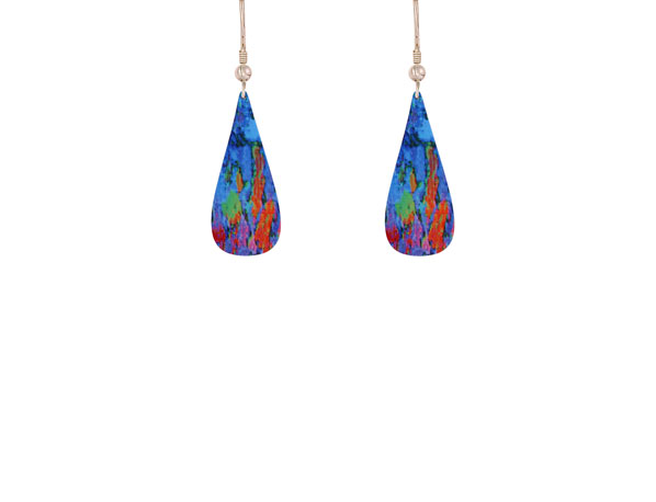 Water Lily Blue earrings