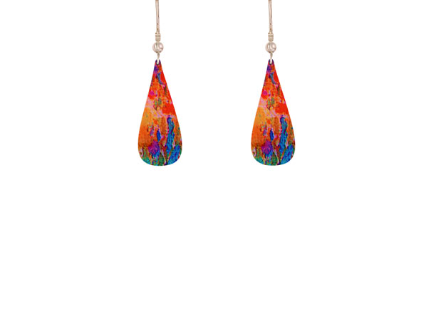 Water Lily Orange earrings