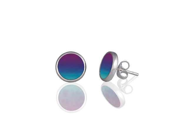 Ocean Purple Stud Earrings