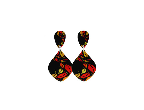 Seasons Red Earrings Pixalum