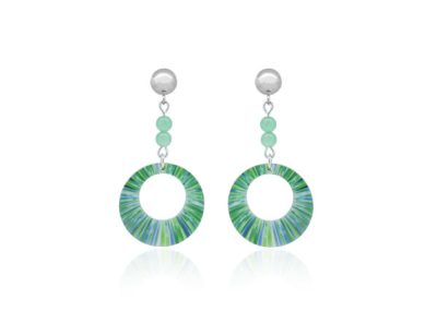 Anenome-Green-Earrings