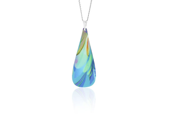 Abstract-Turquoise-Pendant