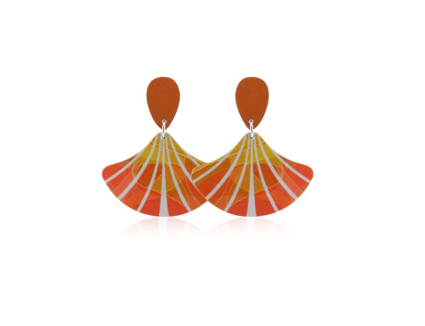 Rhapsody Orange Earrings