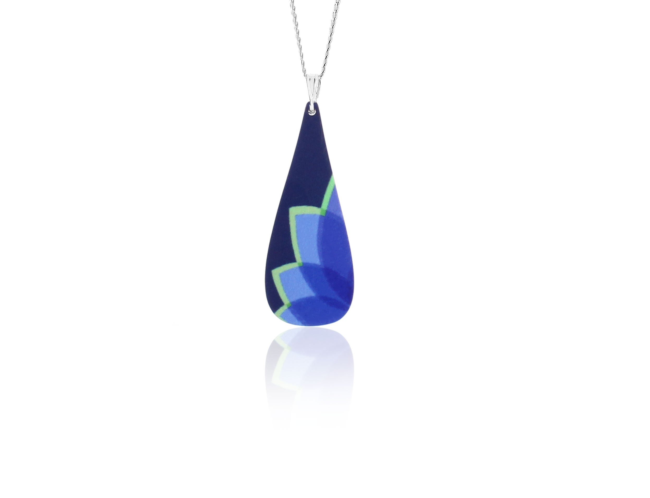 Silhouette Blue Pendant