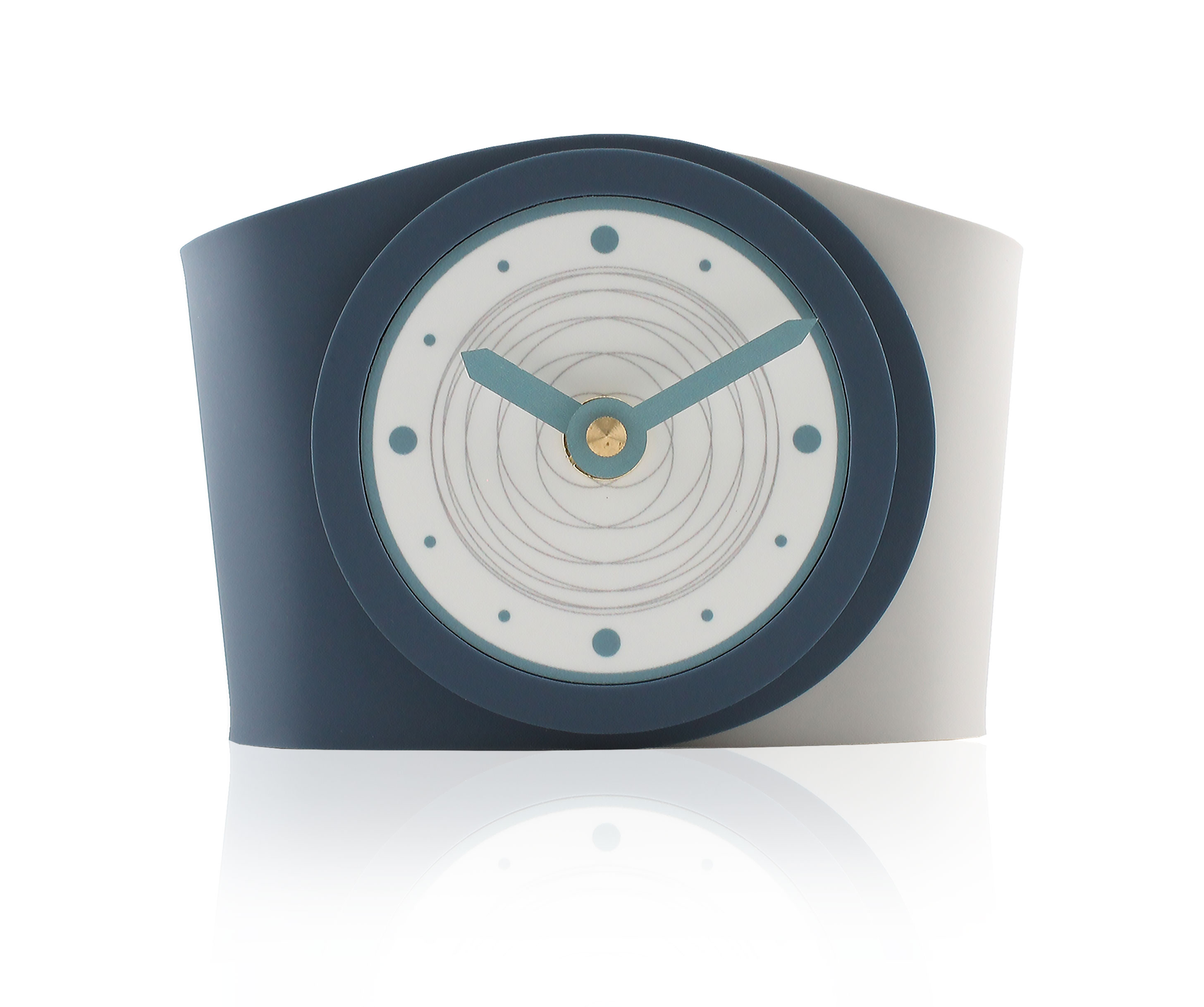Orbit-Navy Acrylic Desk-Clock